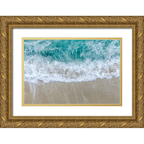 Washing Away  Gold Ornate Wood Framed Art Print with Double Matting by Silver, Richard