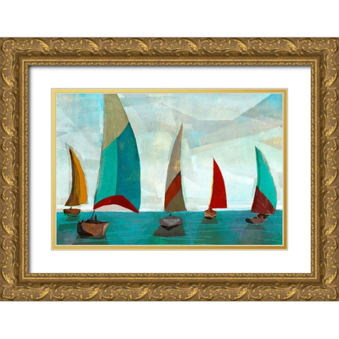 Gallivant Gold Ornate Wood Framed Art Print with Double Matting by Selkirk, Edward