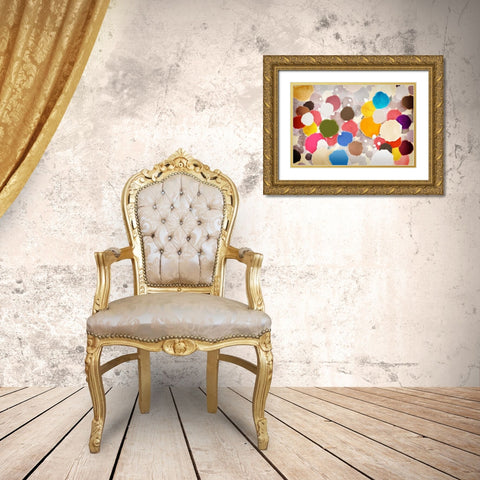 Confetti Gold Ornate Wood Framed Art Print with Double Matting by Selkirk, Edward
