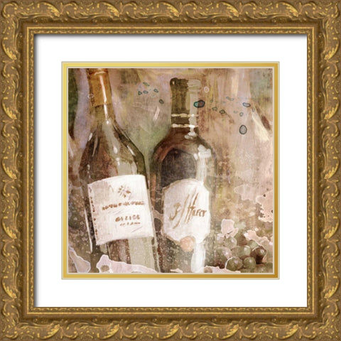Wedding Wine I Gold Ornate Wood Framed Art Print with Double Matting by Selkirk, Edward