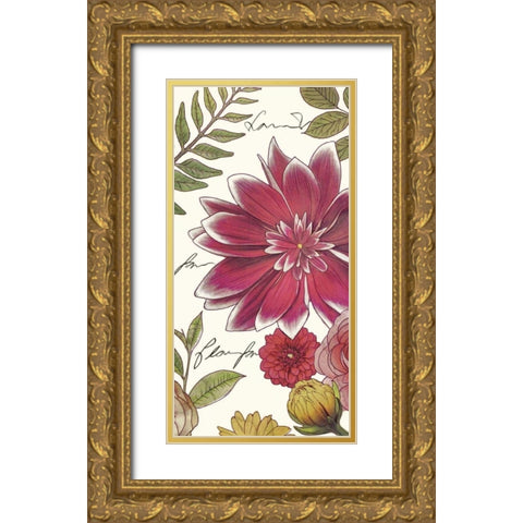 Tropical Bright I Gold Ornate Wood Framed Art Print with Double Matting by Selkirk, Edward