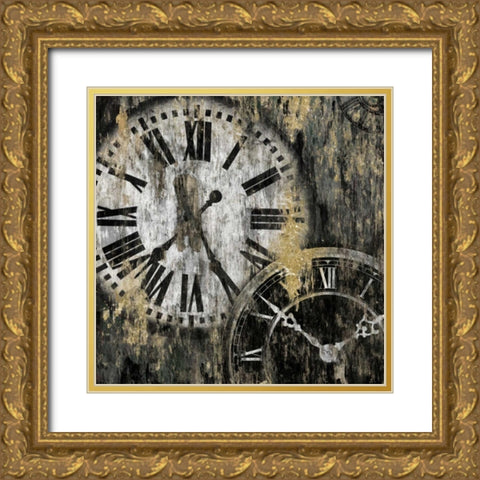 Clockwork I Gold Ornate Wood Framed Art Print with Double Matting by Selkirk, Edward
