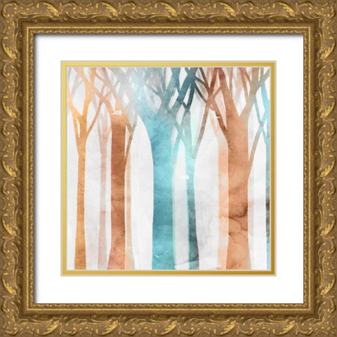 Dancing Tress II Gold Ornate Wood Framed Art Print with Double Matting by Selkirk, Edward