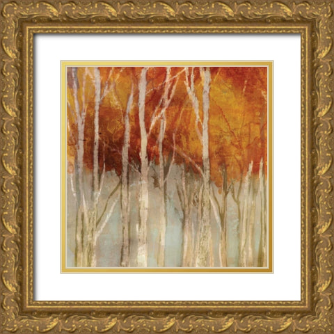 Belgium Forest I Gold Ornate Wood Framed Art Print with Double Matting by Selkirk, Edward