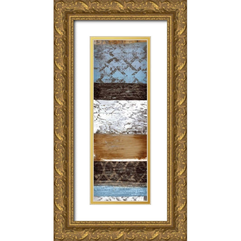 Mosaic II Gold Ornate Wood Framed Art Print with Double Matting by Selkirk, Edward