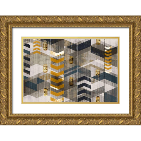 Taxis Gold Ornate Wood Framed Art Print with Double Matting by Selkirk, Edward