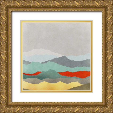 Vast Plains II Gold Ornate Wood Framed Art Print with Double Matting by Selkirk, Edward
