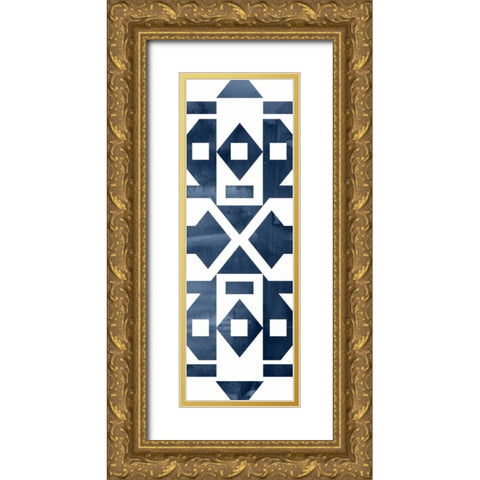 Geocities II Gold Ornate Wood Framed Art Print with Double Matting by Selkirk, Edward