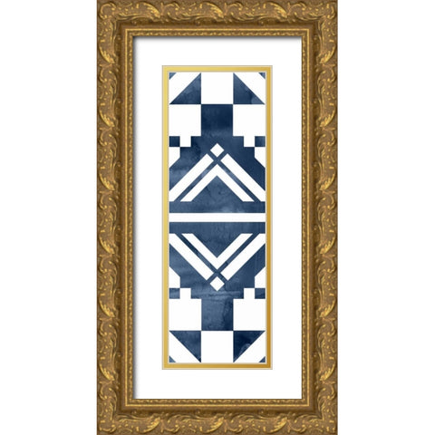 Geocities III Gold Ornate Wood Framed Art Print with Double Matting by Selkirk, Edward