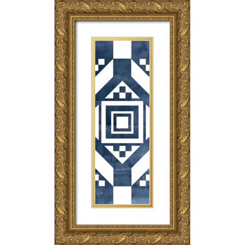 Geocities VI Gold Ornate Wood Framed Art Print with Double Matting by Selkirk, Edward