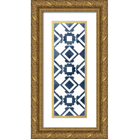 Geocities VII Gold Ornate Wood Framed Art Print with Double Matting by Selkirk, Edward