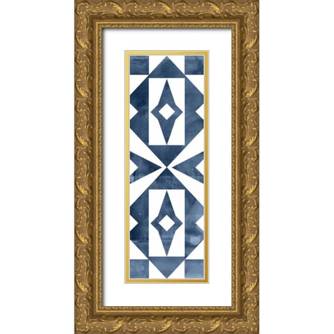 Geocities VIII Gold Ornate Wood Framed Art Print with Double Matting by Selkirk, Edward