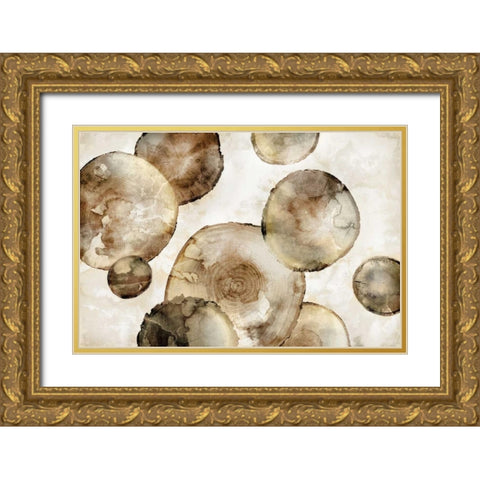 Tree Rings Gold Ornate Wood Framed Art Print with Double Matting by Selkirk, Edward