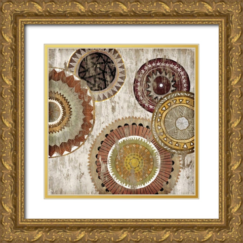 Native Circle II Gold Ornate Wood Framed Art Print with Double Matting by Selkirk, Edward