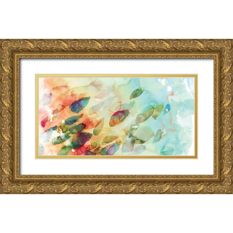 Petals Gold Ornate Wood Framed Art Print with Double Matting by Selkirk, Edward