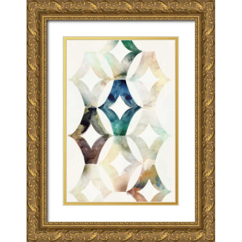 Morocgrahic I Gold Ornate Wood Framed Art Print with Double Matting by Selkirk, Edward