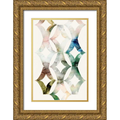 Morocgrahic II Gold Ornate Wood Framed Art Print with Double Matting by Selkirk, Edward
