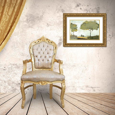 October Sun Gold Ornate Wood Framed Art Print with Double Matting by Selkirk, Edward