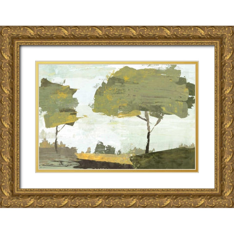 October Sun Gold Ornate Wood Framed Art Print with Double Matting by Selkirk, Edward