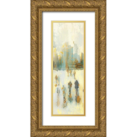 NY Shadows II Gold Ornate Wood Framed Art Print with Double Matting by Selkirk, Edward