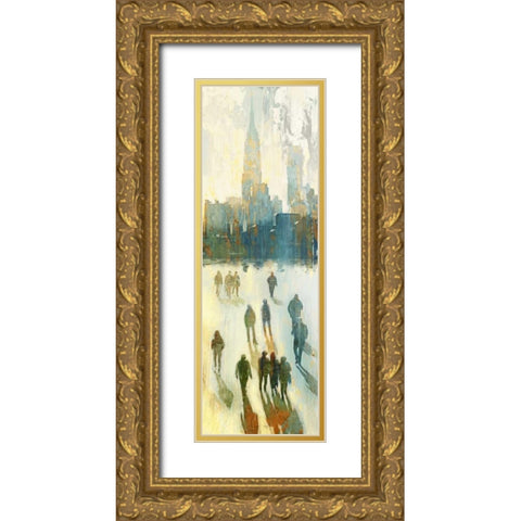 NY Shadows III Gold Ornate Wood Framed Art Print with Double Matting by Selkirk, Edward