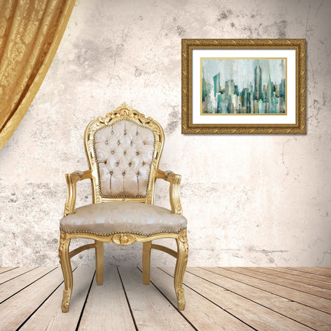 Skyline Gold Ornate Wood Framed Art Print with Double Matting by Selkirk, Edward