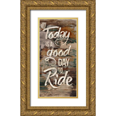 Good Day Gold Ornate Wood Framed Art Print with Double Matting by Selkirk, Edward