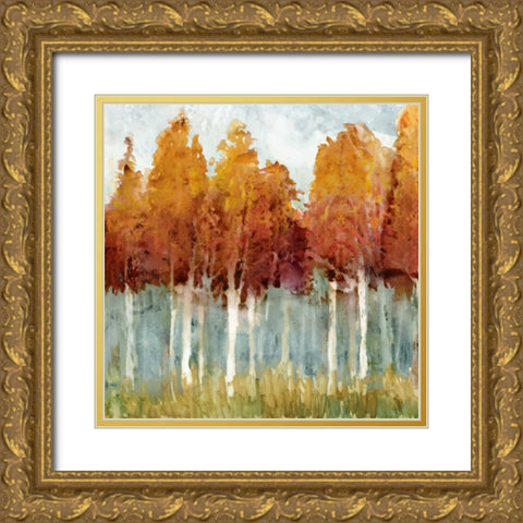 Birch II Gold Ornate Wood Framed Art Print with Double Matting by Selkirk, Edward