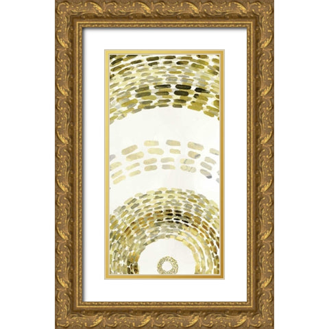 Gold Motif II Gold Ornate Wood Framed Art Print with Double Matting by Selkirk, Edward