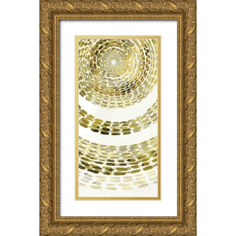 Gold Motif III Gold Ornate Wood Framed Art Print with Double Matting by Selkirk, Edward