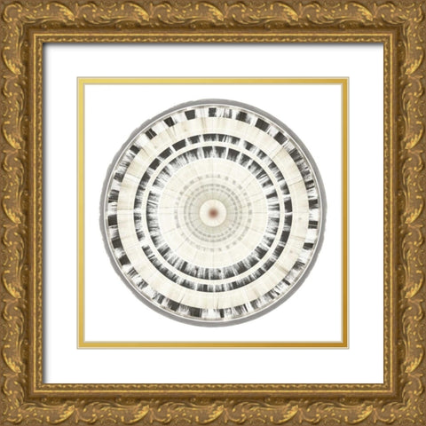 Neutral Motif I Gold Ornate Wood Framed Art Print with Double Matting by Selkirk, Edward