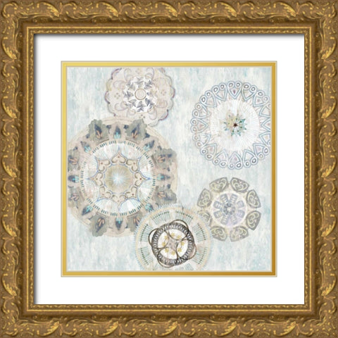 Gears II Gold Ornate Wood Framed Art Print with Double Matting by Selkirk, Edward