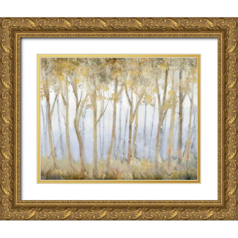 Rush to Gold Gold Ornate Wood Framed Art Print with Double Matting by Selkirk, Edward