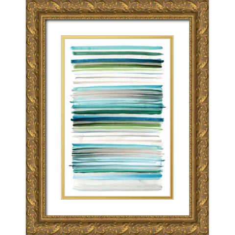 Topaz III Gold Ornate Wood Framed Art Print with Double Matting by Selkirk, Edward