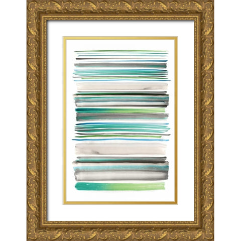 Topaz IV Gold Ornate Wood Framed Art Print with Double Matting by Selkirk, Edward