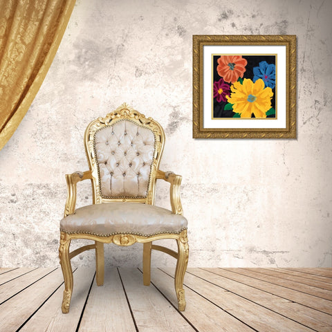 Budding Flowers I Gold Ornate Wood Framed Art Print with Double Matting by Selkirk, Edward