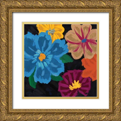 Budding Flowers II Gold Ornate Wood Framed Art Print with Double Matting by Selkirk, Edward