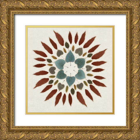 Wreath III Gold Ornate Wood Framed Art Print with Double Matting by Selkirk, Edward