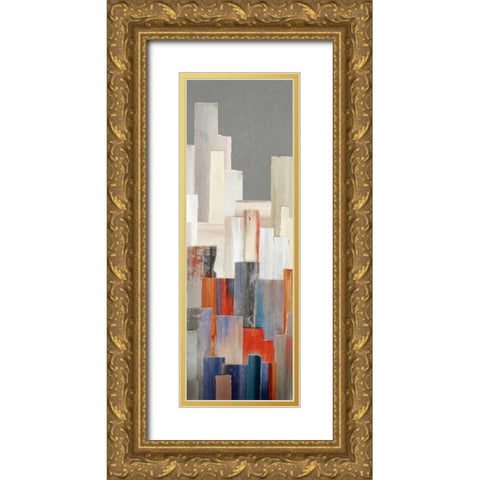 Hilltop Cityscape II Gold Ornate Wood Framed Art Print with Double Matting by Selkirk, Edward