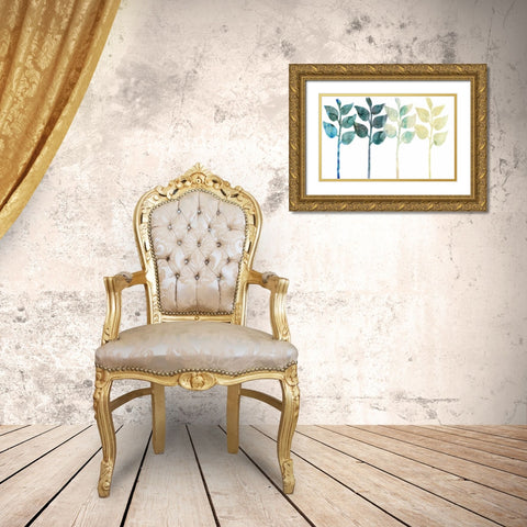 Queued Gold Ornate Wood Framed Art Print with Double Matting by Selkirk, Edward