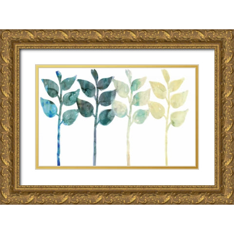Queued Gold Ornate Wood Framed Art Print with Double Matting by Selkirk, Edward