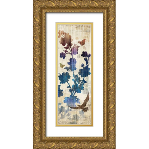 Wallflower Fantasy II Gold Ornate Wood Framed Art Print with Double Matting by Selkirk, Edward