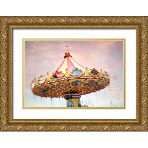 Dusk at the Fair Gold Ornate Wood Framed Art Print with Double Matting by Cook, Sylvia