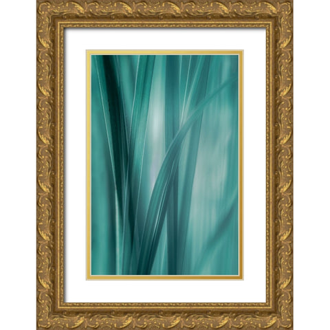 Summer Grasses  Gold Ornate Wood Framed Art Print with Double Matting by Schwartz, Don