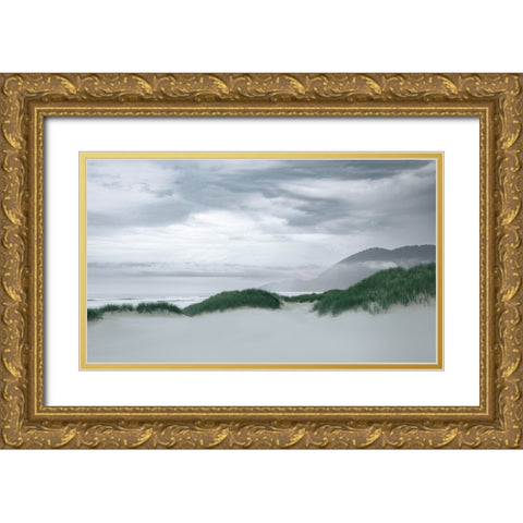 Along the Dunes  Gold Ornate Wood Framed Art Print with Double Matting by Schwartz, Don