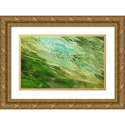 Fontaine Abstract II Gold Ornate Wood Framed Art Print with Double Matting by Crainford, Steven