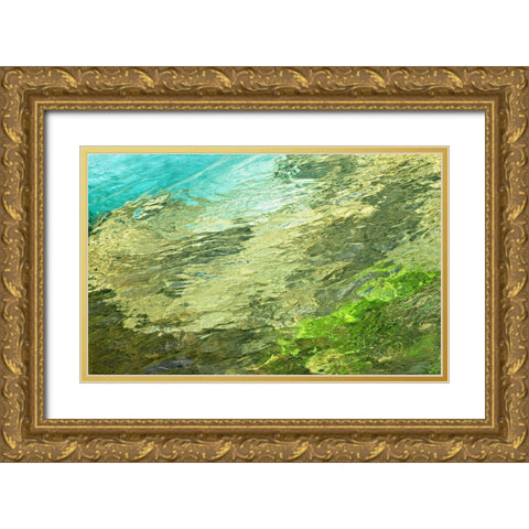 Fontaine Abstract III Gold Ornate Wood Framed Art Print with Double Matting by Crainford, Steven
