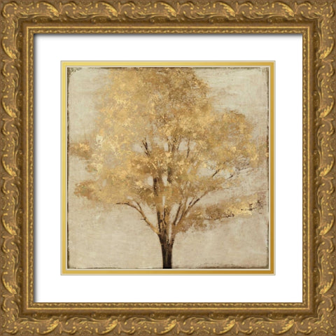 Gold Umber Gold Ornate Wood Framed Art Print with Double Matting by Theodosiu, Matina