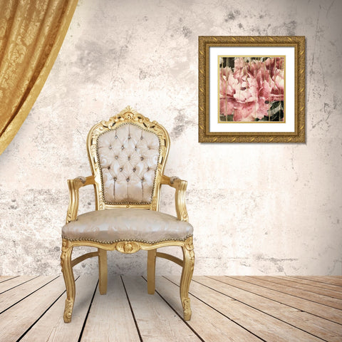 Adore III Gold Ornate Wood Framed Art Print with Double Matting by Theodosiu, Matina