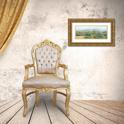 Sage View Gold Ornate Wood Framed Art Print with Double Matting by Theodosiou, Matina